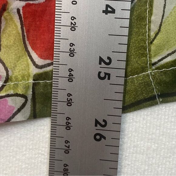 Sea Suns Vintage Semi-Sheer Floral Button Down Shirt Size Small - Picture 11 of 12